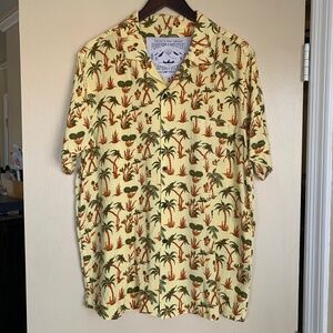 Poler Purveyors & Outfitters Romers Seekers Tropical Camp Button Down Shirt XL